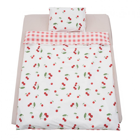 SET DE PAT SINGLE BUMBAC CHERRY [6]