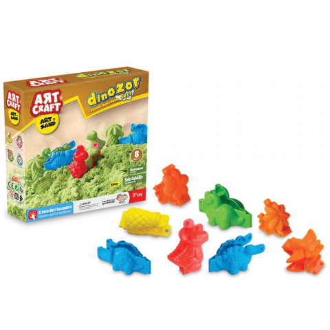 Produse - SET NISIP MODELATOR, 500 GR, DINOZAURI