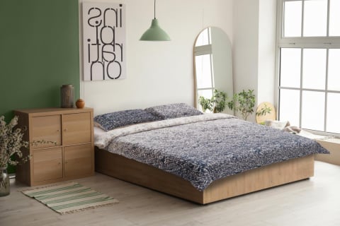 SET PAT CATIFEA PRINTATA KING SIZE ROCK [4]
