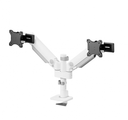 Suport dublu mon. birou NM 24"-34" alb [2]