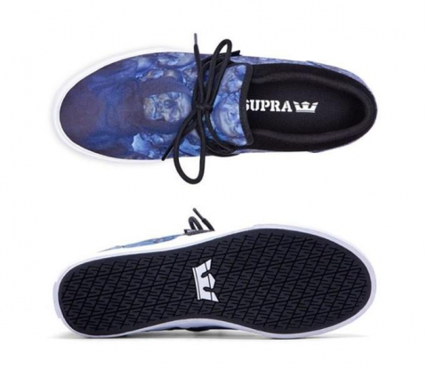 SUPRA CUBA BLUE LEVITAS PRINT-WHITE, 44. [1]