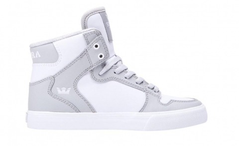 Produse - SUPRA VAIDER LIGHT GREY/WHITE, 44.5