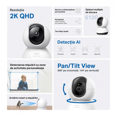 TAPO C220 WIFCAM PAN/TILT HOME SECURITY [1]