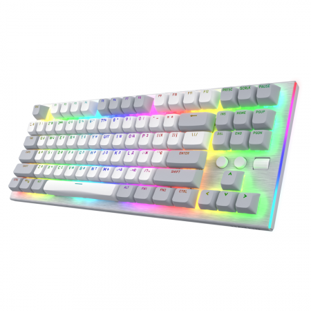 Tastaturi - Tastatura mecanica Hator Gravity TKL alb