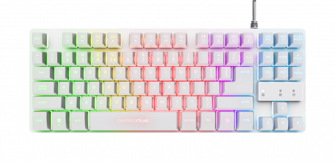 PERIFERICE PC - Tastatura Trust GXT833W Thado, alb
