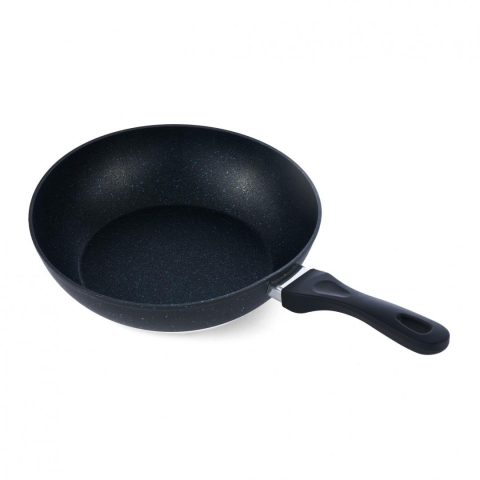 Produse - TIGAIE ALUMINIU WOK 30x8 CM, BLACK SAND
