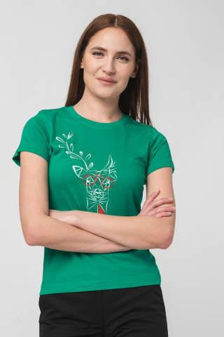 TRICOU CERB FAMILIE FEMEI K GREEN-XL [4]