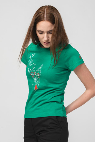 TRICOU CERB FAMILIE FEMEI K GREEN-XS [1]
