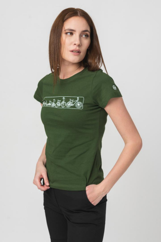 TRICOU LOGOMULTICOLOR FEMEI BOTTLE GRE [1]