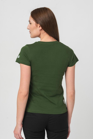 TRICOU LOGOMULTICOLOR FEMEI BOTTLE GRE [2]