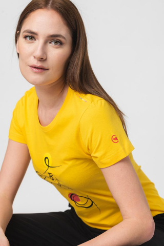 TSHIRT CASUAL F CAL PEGAS YELLOW-M [4]