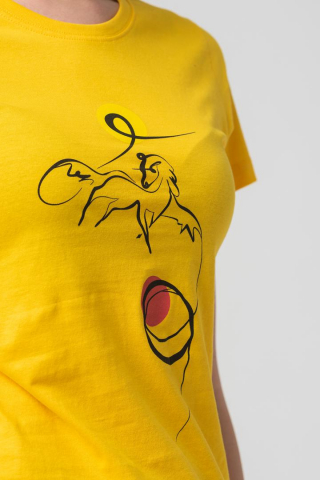 TSHIRT CASUAL F CAL PEGAS YELLOW-S [5]