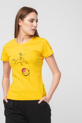 TSHIRT CASUAL F CAL PEGAS YELLOW-XS [2]