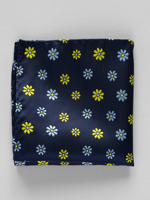 Batista bleumarin cu flori galbene [2]