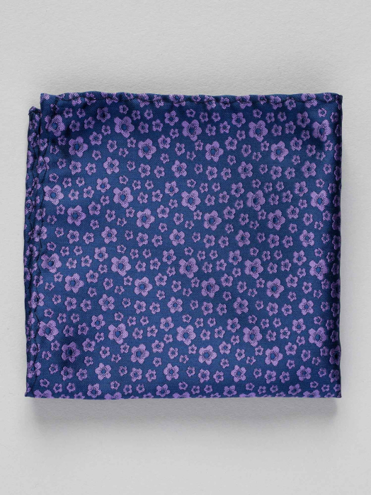 Batista bleumarin cu flori mov [2]