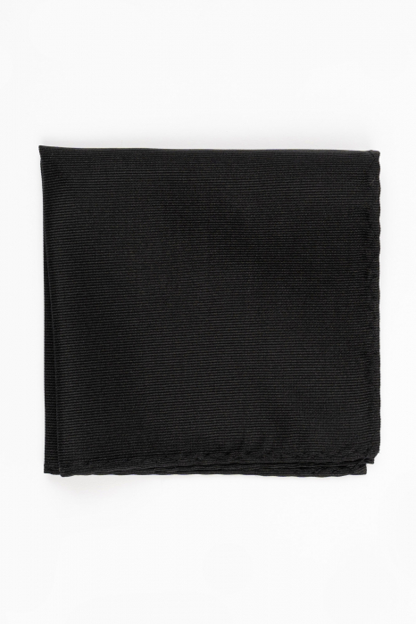 Batista matase naturala neagra cu model in tesatura [2]