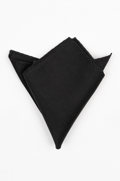 Batista matase naturala neagra cu model in tesatura [1]