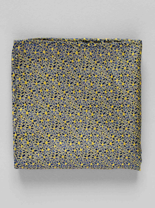 Batista model floral galben cu bleumarin [2]