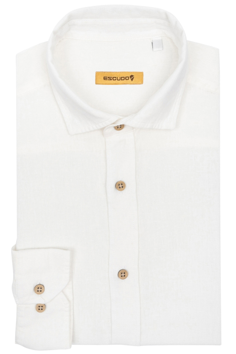 Camasa alba casual barbati regular fit din in [5]