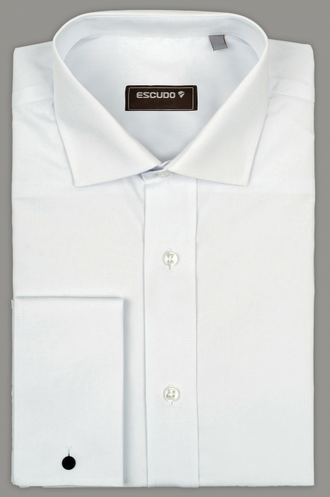 Camasa alba cu mansete pentru butoni regular fit 45/46 - 2XL [1]