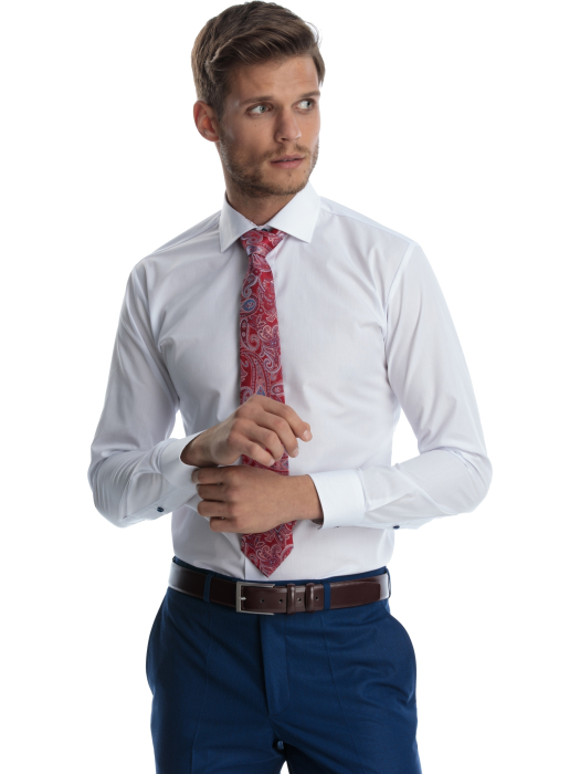 Camasa alba office slim fit [2]