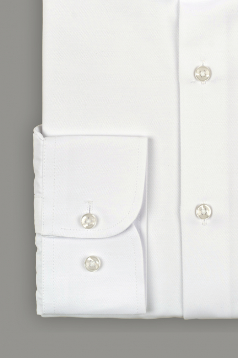 Camasa barbati alba slim fit - guler tunica [2]