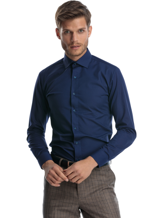 Camasa barbati bleumarin slim fit [2]
