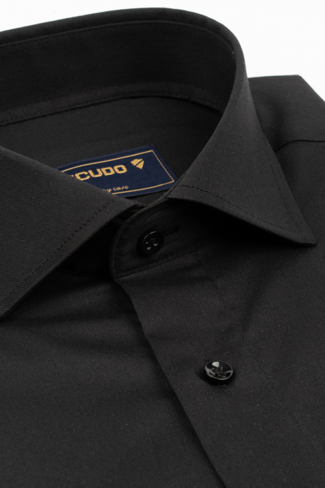 Camasa Easy Care neagra Slim Fit 2XL [3]