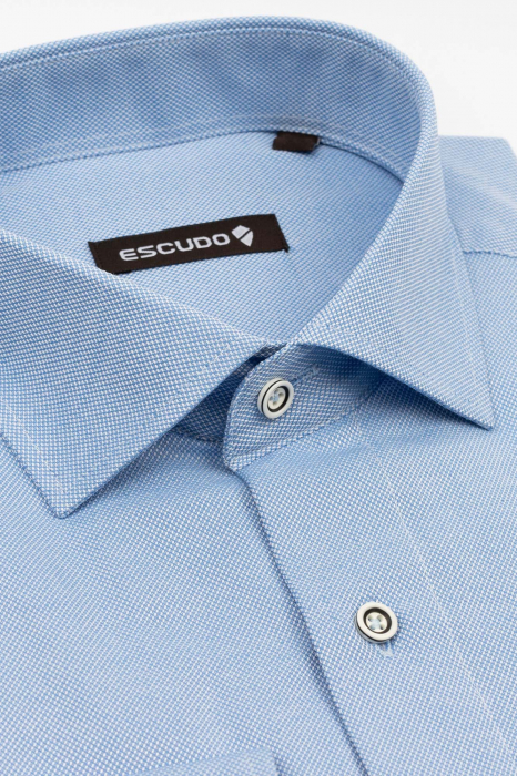 Camasa barbati regular bleu Oxford [3]