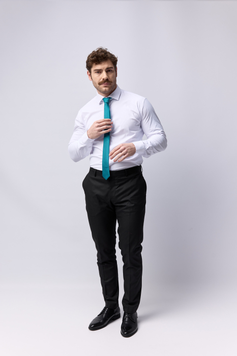 Camasa barbati regular fit alba cu lycra [6]