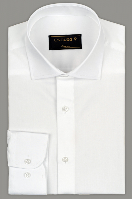 Camasa barbati regular  fit alba cu PLATINUM - EASY CARE 2XL [1]