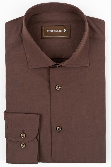 Camasa barbati regular fit maro [1]