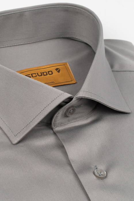 Camasa barbati regular fit gri PREMIUM [4]