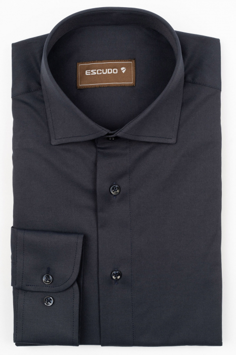 Camasa barbati regular fit navy cu lycra [1]