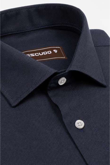 Camasa barbati regular  fit navy Oxford [5]