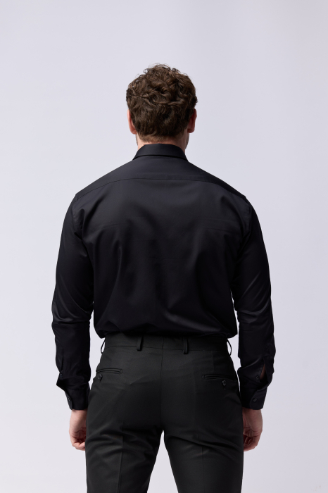 Camasa barbati regular fit neagră - NON-IRON [5]