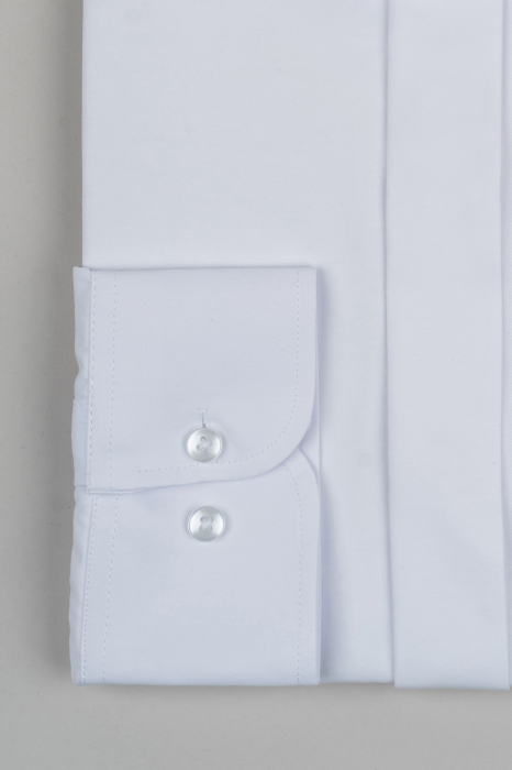 Camasa barbati slim fit alba cu nasturi ascunsi [2]