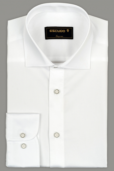 Camasa barbati slim fit alba PLATINUM-EASY CARE [1]