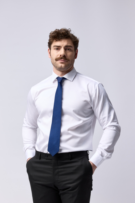 Camasa barbati slim fit alba  NON-IRON - 2XL [2]