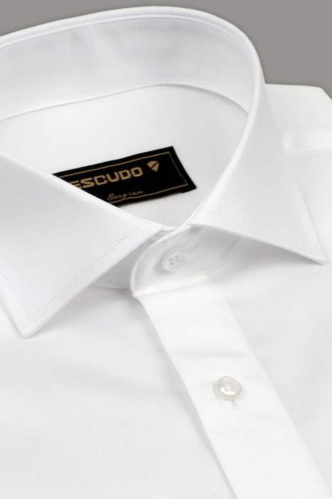 Camasa barbati slim fit alba cu PLATINUM - EASY CARE [3]