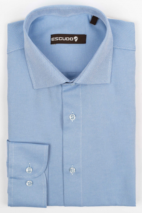 Camasa barbati regular fit albastru deschis Oxford [1]