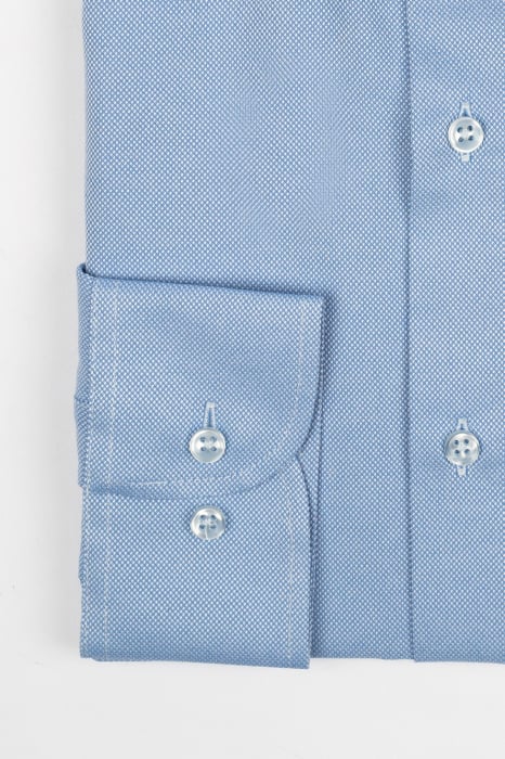 Camasa barbati slim fit albastru deschis Oxford [2]