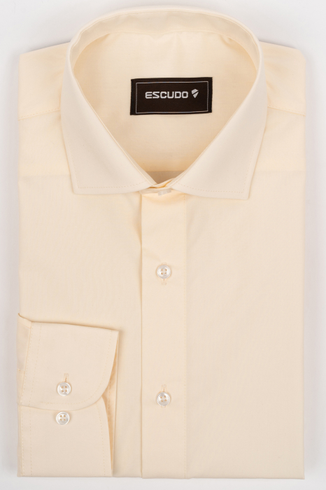 Camasa barbati slim fit bej [3]