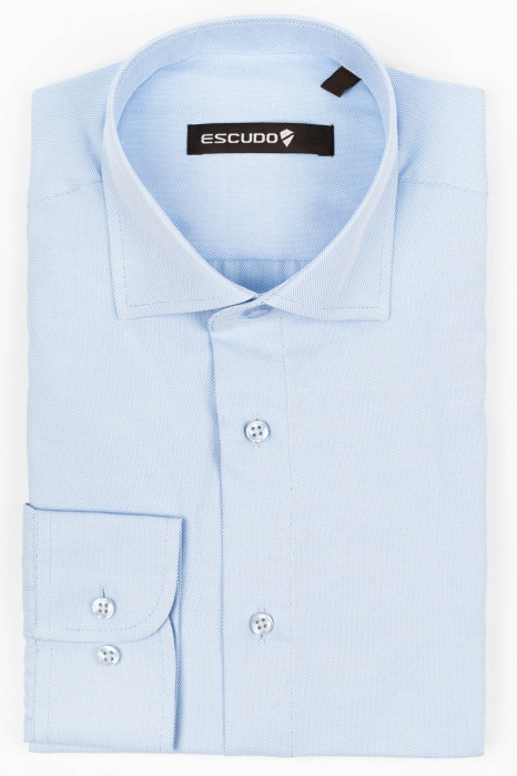 Camasa barbati regular fit bleu Oxford [1]