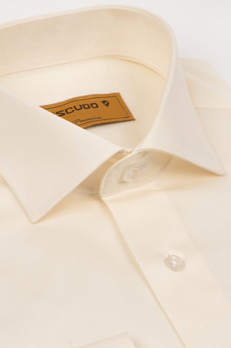 Camasa barbati slim fit crem PLATINUM - EASY CARE [4]
