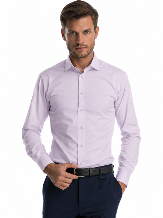 Camasa barbati slim fit lila [4]