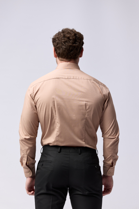 Camasa barbati slim fit maro-deschis [4]