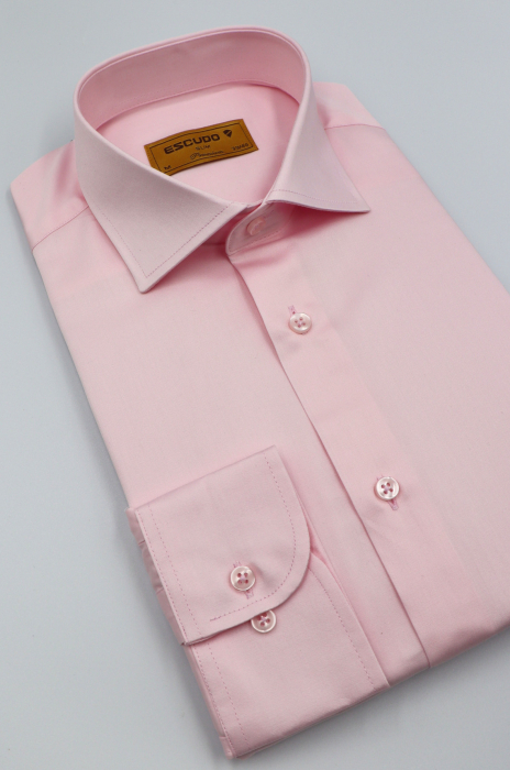 Camasa barbati slim fit roz PREMIUM [2]