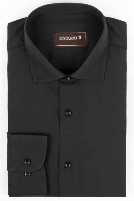 Camasa barbati slim fit neagra [3]