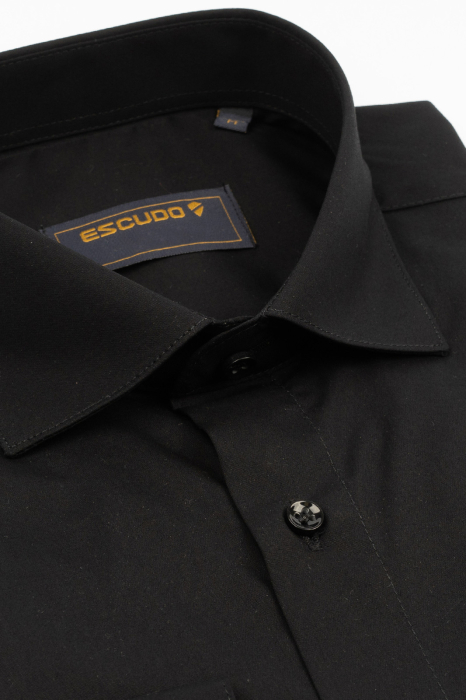 Camasa barbati slim fit neagra PLATINUM-EASY CARE 2XL [3]